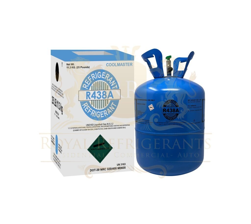 R-438A 25 LB CYLINDER AMERICAN BRANDED New Factory Sealed Cylinder- USA Brand, High-Purity HVAC Refrigerant