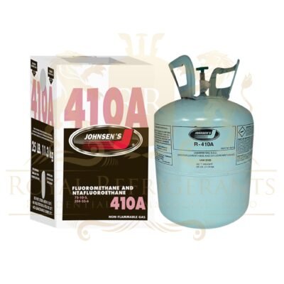 Johnsen’s R410A Refrigerant 25 lb Cylinder AMERICAN BRANDED New Factory Sealed Cylinder- USA Brand, High-Purity HVAC Refrigerant